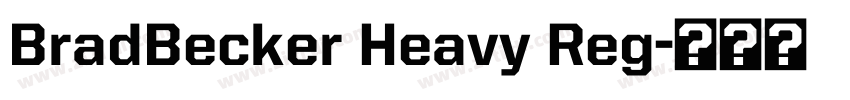 BradBecker Heavy Reg字体转换